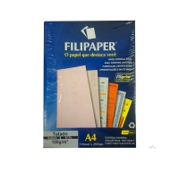 Papel Filiperson Telado 180gr Salmao A4 50fls