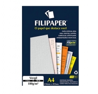 Papel Filiperson Verge 180gr Cinza A4 50fls