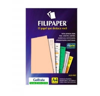 Papel Filiperson Goffrata 180gr Salmao A4 50fls