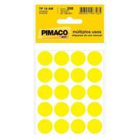 Etiqueta Bola Pimaco 19mm Amarelo