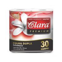 Papel Higienico Claramax Premium 30m Clara Folha Dupla