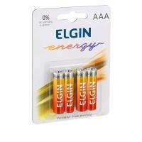 Pilha Aaa Elgin R03 1.5v C4 Zinco