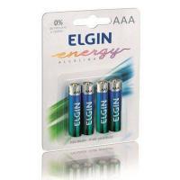 Pilha Aaa Elgin Lr03 1.5v C4 Alkalina