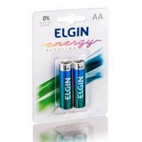 Pilha Aa Elgin Lr6-1.5v C2 Alkalina