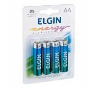 Pilha Aa Elgin Lr6-1.5v C4 Alkalina