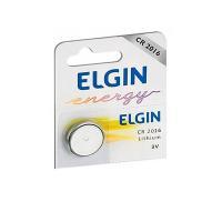 Pilha Botao Elgin Cr2016 Lithium 3v