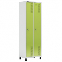 Roupeiro 02 Portas W3 1820a X 625l X 420p Cinza/verde Ch24