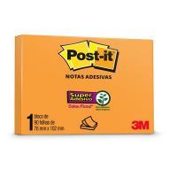 Bloco Adesivo Post-it 3m 76x102 Laranja Neon