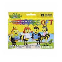 Massa De Modelar Soft Acrilex 12 Cores 180gr