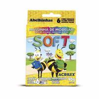 Massa De Modelar Soft Acrilex 06 Cores 90gr